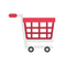 Empty Red Shopping Cart