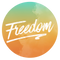 Freedom Word PNG Image