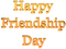 Friendship Day Word PNG Free Download