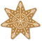 Gingerbread Christmas Star PNG