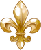 Gold Fleur De Lis PNG Clipart