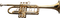 Gold Trumpet PNG Image