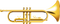 Gold Trumpet PNG Pic