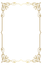 Golden Border PNG File