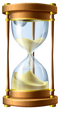 Golden Hourglass PNG Image