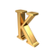 Golden K Letter PNG Image