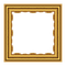 Golden Square Frame PNG File