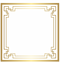 Golden Square Frame PNG Image