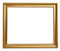 Golden Square Frame PNG