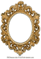 Golden Vintage Frame PNG File