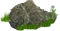 Grass Stone PNG