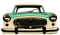 Green Retro Car PNG