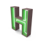 H Letter PNG Image File