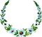 Half Flower Wreath PNG