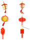 Hanging Chinese Lantern PNG Picture