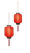 Hanging Chinese Lantern Transparent