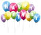 Happy Birthday Balloons PNG File Download Free