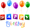 Happy Birthday Balloons PNG File