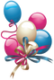 Happy Birthday Balloons PNG Image File