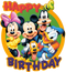 Happy Birthday Mickey Mouse PNG