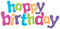 Happy Birthday PNG HD