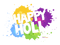 Happy Holi Text High Quality PNG