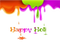 Happy Holi Text PNG Picture