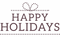 Happy Holidays Design PNG Image