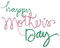 Happy Mothers Day Text PNG Image