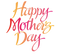 Happy Mothers Day Text PNG Images