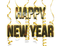 Happy New Year Word PNG Image