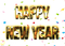 Happy New Year Word PNG Picture