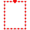 Heart Valentines Day Border PNG File