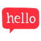 Hello Speech Bubble PNG File