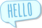 Hello Speech Bubble PNG Free Download