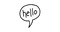 Hello Speech Bubble PNG