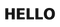 Hello Word PNG HD Image