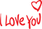 I Love You Text PNG Images