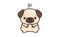 Kawaii Pug PNG File