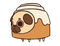 Kawaii Pug Transparent