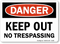 Keep Out Danger PNG Free Image