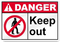 Keep Out Danger PNG Photo