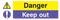 Keep Out Danger PNG Pic