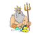 King Triton Trident PNG