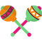 Mexican Maracas PNG High Quality Image