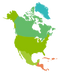 North America Map Free PNG Image