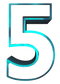 Numbers Metallic PNG