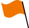 Orange Flag PNG Pic