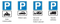 Parking Only Sign PNG Image File