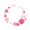 Pink Flower Wreath PNG Clipart